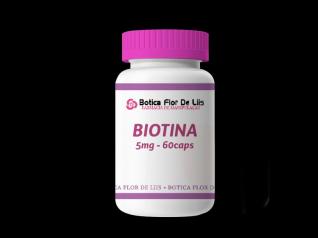 BIOTINA 5mg com 60caps